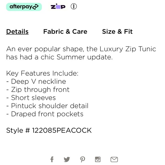 City chic tunic zip luxury dress- “peacock” color. Size XS/ 14W. NWT. - Picture 5 of 7